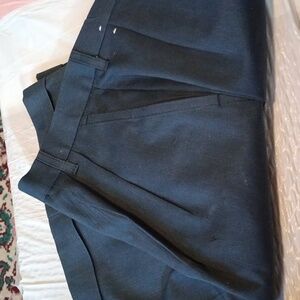 Chic 8 blue women shorts cuffed and pleated